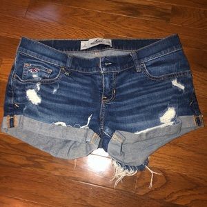 Distressed Hollister Jean Shorts